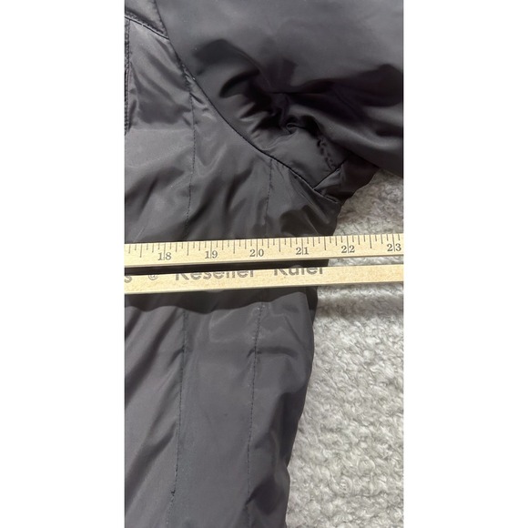 Michael Kors Women's Packable Down Fill Long Black Puffer Jacket Coat L  Warm - Picture 6 of 9